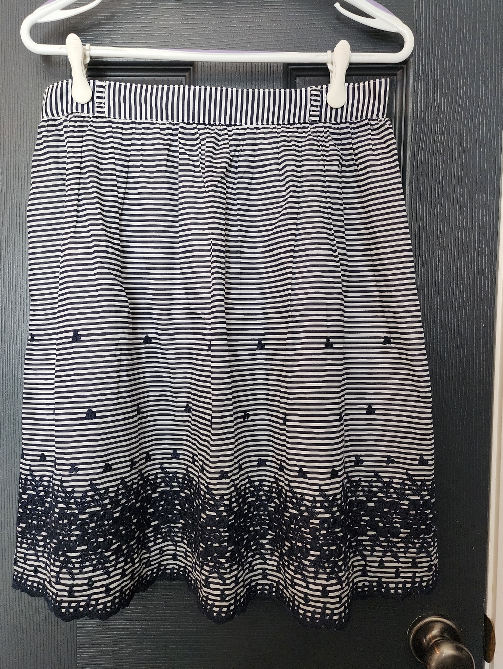 Kate Spade Blue Lawson A Line Skirt Size 8